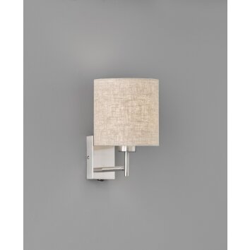 Fischer-Honsel Dreamer Muurlamp Nikkel mat, 1-licht