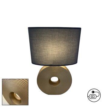 Fischer-Honsel Eye Tafellamp Goud, 1-licht