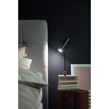 SCHÖNER-WOHNEN-Kollektion Stina Muurlamp LED Nikkel mat, 1-licht