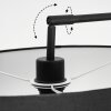 Chassagne Staande lamp Zwart, 1-licht, Stoffen kap