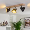 Svanfolk Plafondlamp Hout licht, Zwart, 3-lichts
