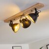 Svanfolk Plafondlamp Hout licht, Zwart, 3-lichts