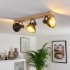 Svanfolk Plafondlamp Hout licht, Zwart, 3-lichts
