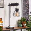 Gondo Tafellamp Bruin, Zwart, 1-licht