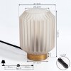 Briel Tafellamp Messing, 1-licht