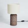 Dambrois Tafellamp Bruin, Natuurlijke kleuren, 1-licht