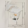 Naofe Buiten muurverlichting Wit, 1-licht