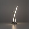 Leuchten-Direkt LOLAsmart-SWING Tafellamp LED Staal geborsteld, 1-licht, Afstandsbediening, Kleurwisselaar