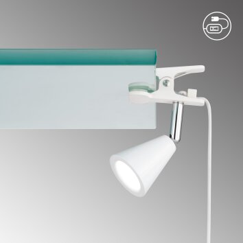 FHL-easy Zirbel Klemlamp LED Wit, 1-licht