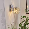 Desrue Muurlamp Chroom, Zilver, 1-licht