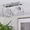 Desrue Plafondlamp Chroom, Zilver, 2-lichts