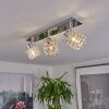 Desrue Plafondlamp Chroom, Zilver, 3-lichts