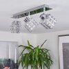 Desrue Plafondlamp Chroom, Zilver, 3-lichts