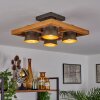 Gressot Plafondlamp Natuurlijke kleuren, Nikkel mat, 4-lichts