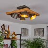 Gressot Plafondlamp Natuurlijke kleuren, Nikkel mat, 4-lichts