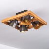 Gressot Plafondlamp Natuurlijke kleuren, Nikkel mat, 4-lichts