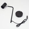 Zuoz Tafellamp Chroom, Zwart, 1-licht