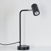 Zuoz Tafellamp Chroom, Zwart, 1-licht