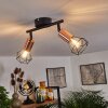 Baripada Plafondlamp Zwart, 2-lichts