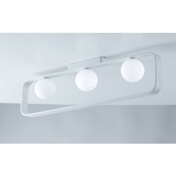 Luce-Design Roxy Plafondlamp Wit, 3-lichts