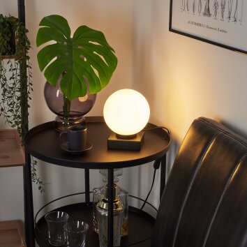 Chamouscady Tafellamp Zwart, 1-licht