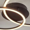 Korca Plafondlamp LED Zwart, 1-licht