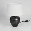 Tapona Tafellamp Donkerbruin, Nikkel mat, 1-licht