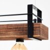 Brilliant-Leuchten Bankwood Hanglamp Zwart, 3-lichts