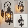 Zurich Muurlamp Bruin, houtlook, 3-lichts