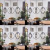 Tercel Hanglamp Donkerbruin, Nikkel mat, Zwart, 3-lichts