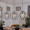 Tercel Hanglamp Donkerbruin, Nikkel mat, Zwart, 3-lichts