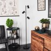 Javel Staande lamp Chroom, Zwart, 3-lichts