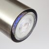 Zuoz Plafondlamp Chroom, Nikkel mat, 3-lichts