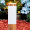 Gabarone Padverlichting Bruin, houtlook, 1-licht