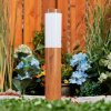 Gabarone Padverlichting Bruin, houtlook, 1-licht