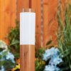 Gabarone Padverlichting Bruin, houtlook, 1-licht