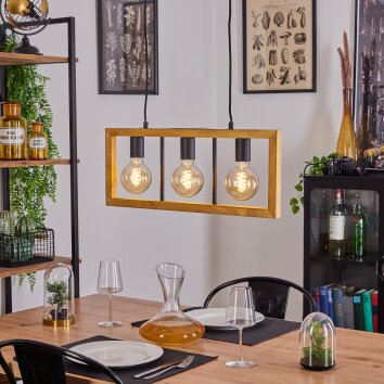 Nauleua Hanger Zwart, 3-lichts