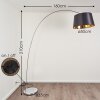 Lillby Staande lamp Grijs, 1-licht, Stoffen kap