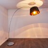 Lillby Staande lamp Grijs, 1-licht, Stoffen kap