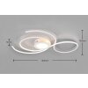 Trio-Leuchten Jive Plafondlamp LED Wit, 1-licht, Afstandsbediening