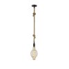 Fischer-Honsel Rope Hanglamp Zwart, 1-licht