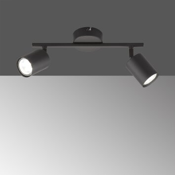 Fischer-Honsel Vano Plafondlamp Zwart, 2-lichts