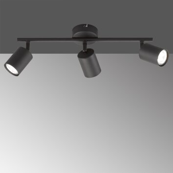 Fischer-Honsel Vano Plafondlamp Zwart, 3-lichts