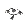 Fischer-Honsel Vano Plafondlamp Zwart, 3-lichts