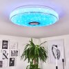 Cham Plafondlamp LED Chroom, Wit, 2-lichts, Afstandsbediening, Kleurwisselaar