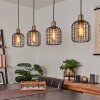Kiubneko Hanglamp Zwart, 4-lichts