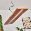 Versoix Hanglamp LED Chroom, Zwart, 1-licht