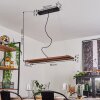 Versoix Hanglamp LED Chroom, Zwart, 1-licht