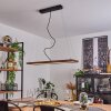 Versoix Hanglamp LED Chroom, Zwart, 1-licht
