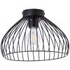 Brilliant Blacky Plafondlamp Zwart, 1-licht